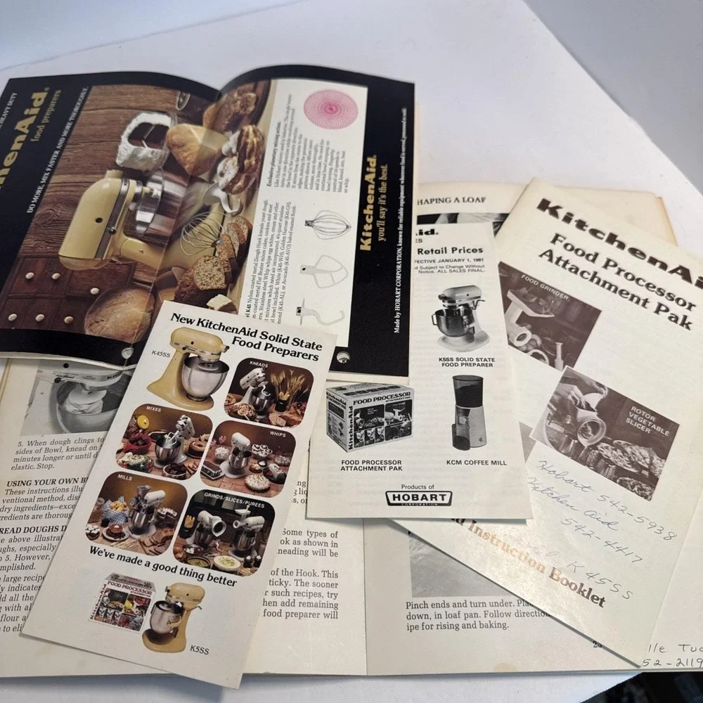 VTG‎ 1970s KitchenAid Electric Housewares Recipes & Instructions BOOKLET